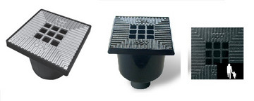 ACO EasyGarden - Vloerput -rooster Zwart Grijs Aluminiumkleur - Gietijzeren Rooster Voor Afwatering Regenwater En Kraanwater